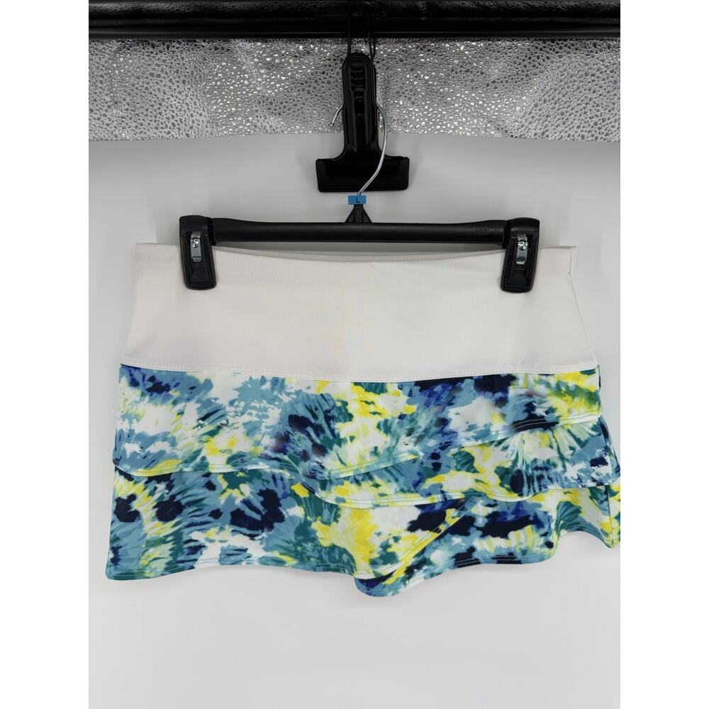 Lucky In Love Tie Dyed Tiered Skort Womens Medium (8-10) Tennis Pickleball